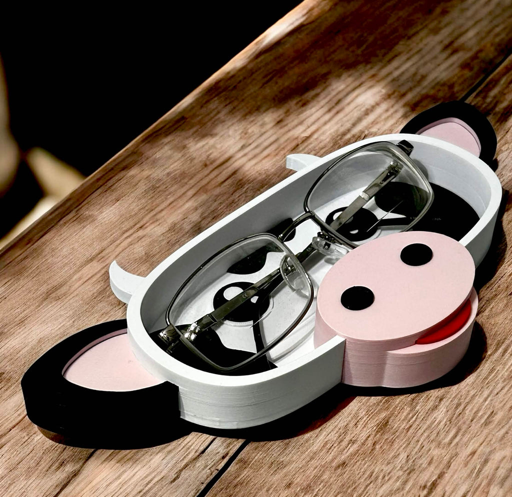 Cow Eyeglass Holder – Fun Eyewear Stand for Home, Office, or Bedroom
