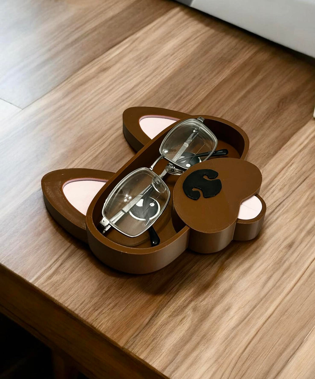 Dog Glasses Stand – Decorative Eyewear Organizer for Readers & Sunglasses Home or Office Tray