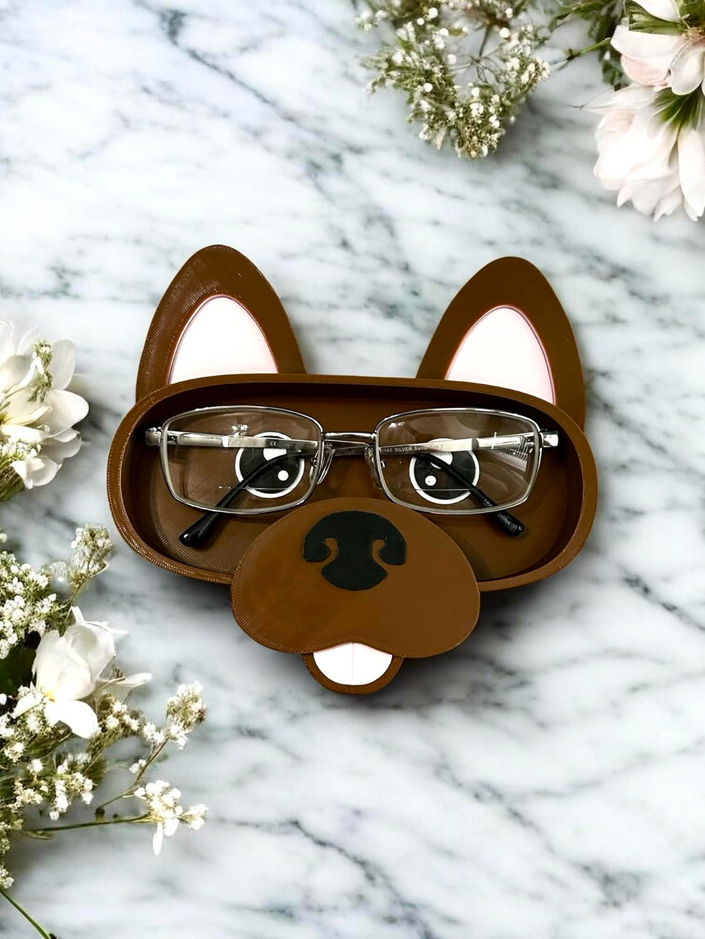 Dog Glasses Stand – Decorative Eyewear Organizer for Readers & Sunglasses Home or Office Tray
