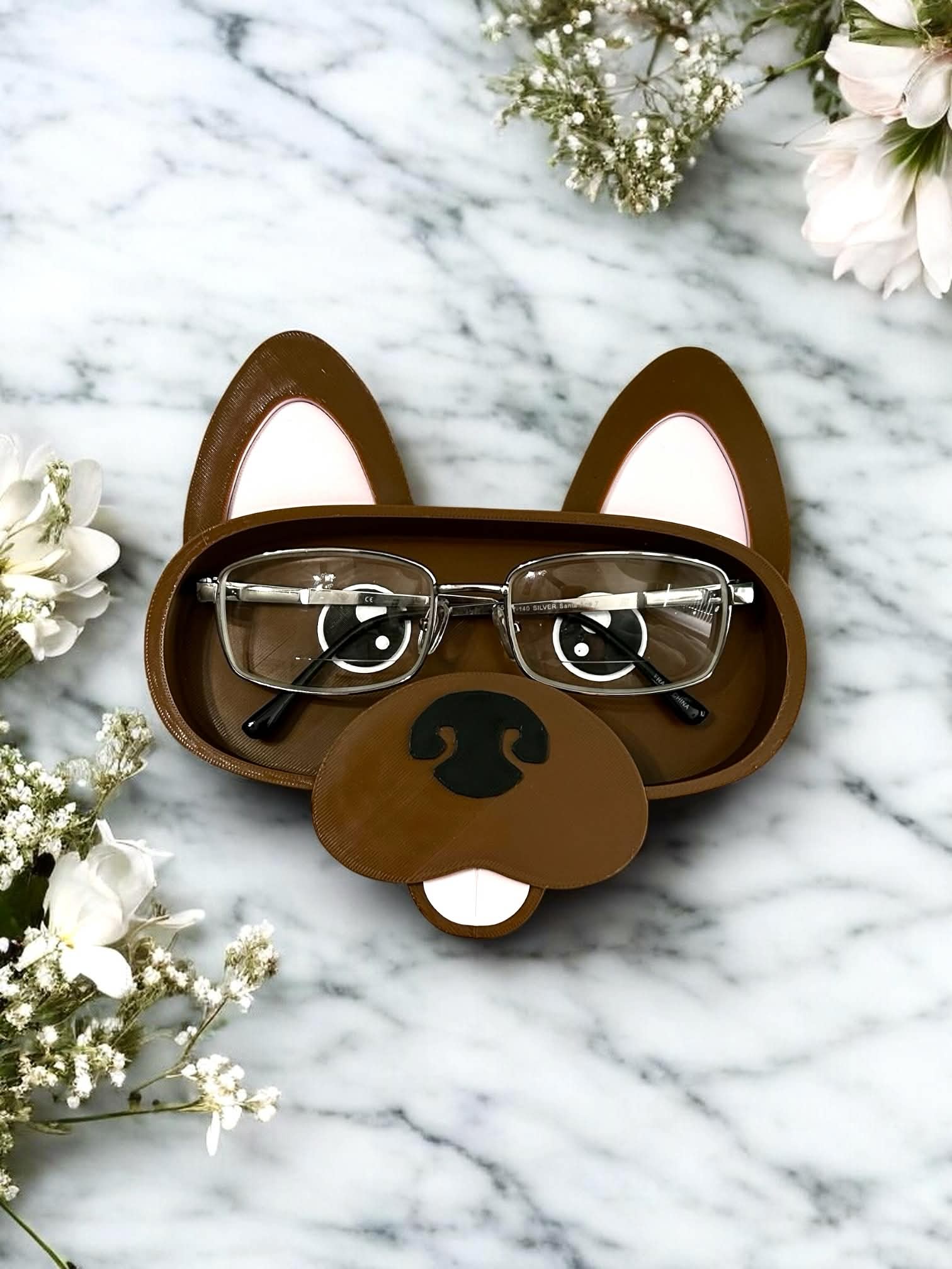 Dog Glasses Stand – Decorative Eyewear Organizer for Readers & Sunglasses Home or Office Tray