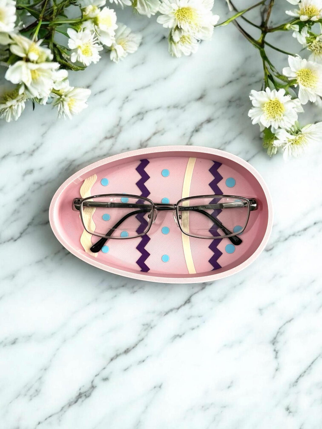 Easter Egg Glasses Holder - Cute Spring Eyeglass Stand Desk Decor