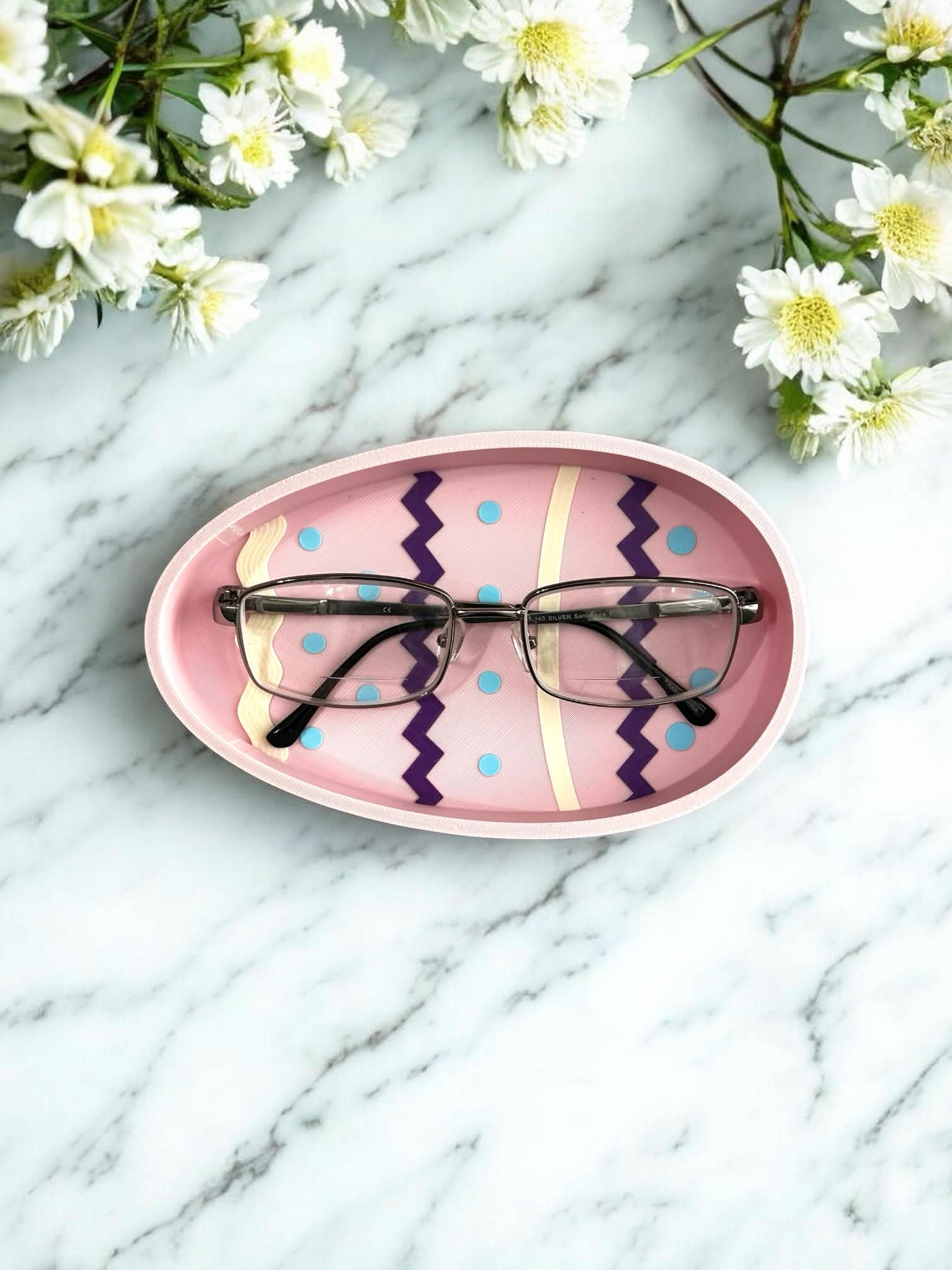 Easter Egg Glasses Holder - Cute Spring Eyeglass Stand Desk Decor