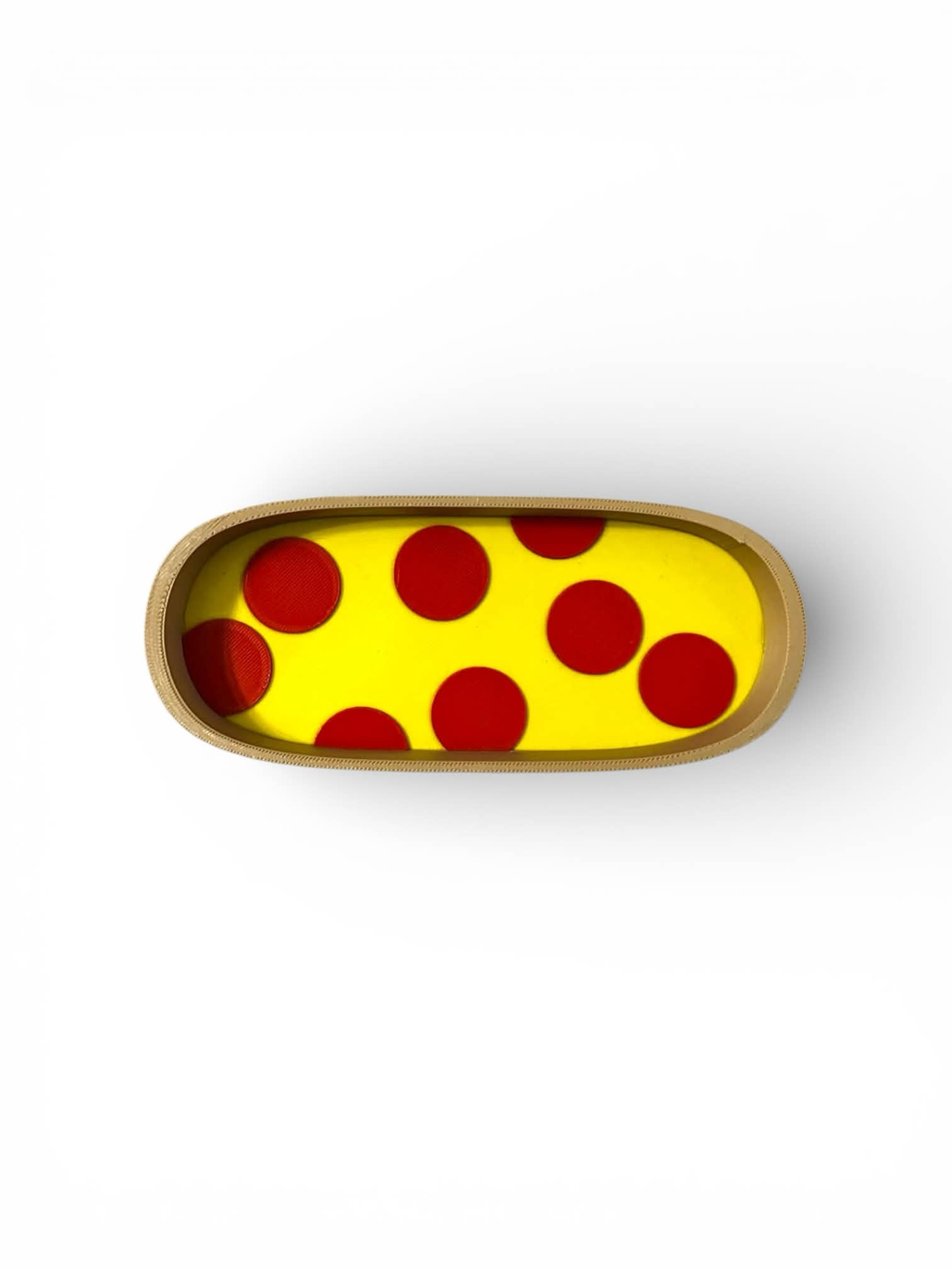 Pepperoni Pizza Glasses Holder – Fun Food Themed Eyeglass Tray for Home or Office Decor